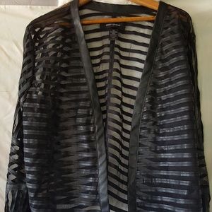 Black stripped jacket
